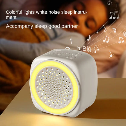 with RGB Lighting Baby White Noise Machine 26 Types Soothing Music with Timer Sleep Sound Player Night Light White Soft Lighting