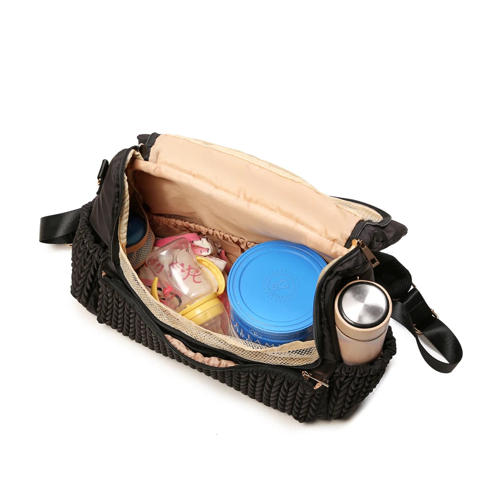 Diaper Bag Large Diaper Backpack Stylish Toddler Baby Maternity Bags Travel Backpacks with Insulated Pockets Changing Pad Stroll