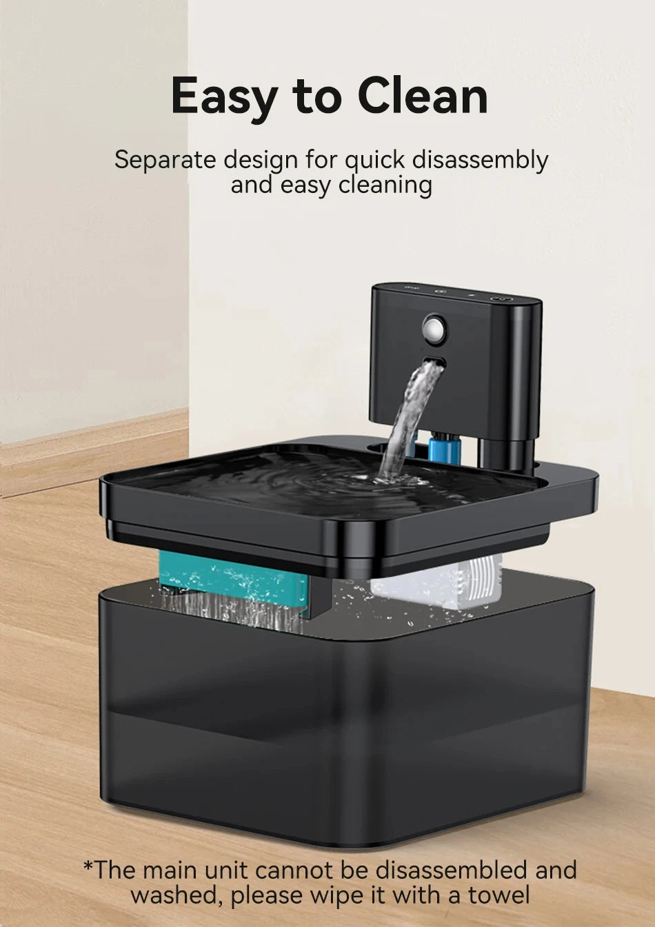 Wireless Automatic Cat Water Fountain 2600mAh Pet Water Dispenser For Dog Cat Infrared Sensor Smart Pet Drinkier Fountain