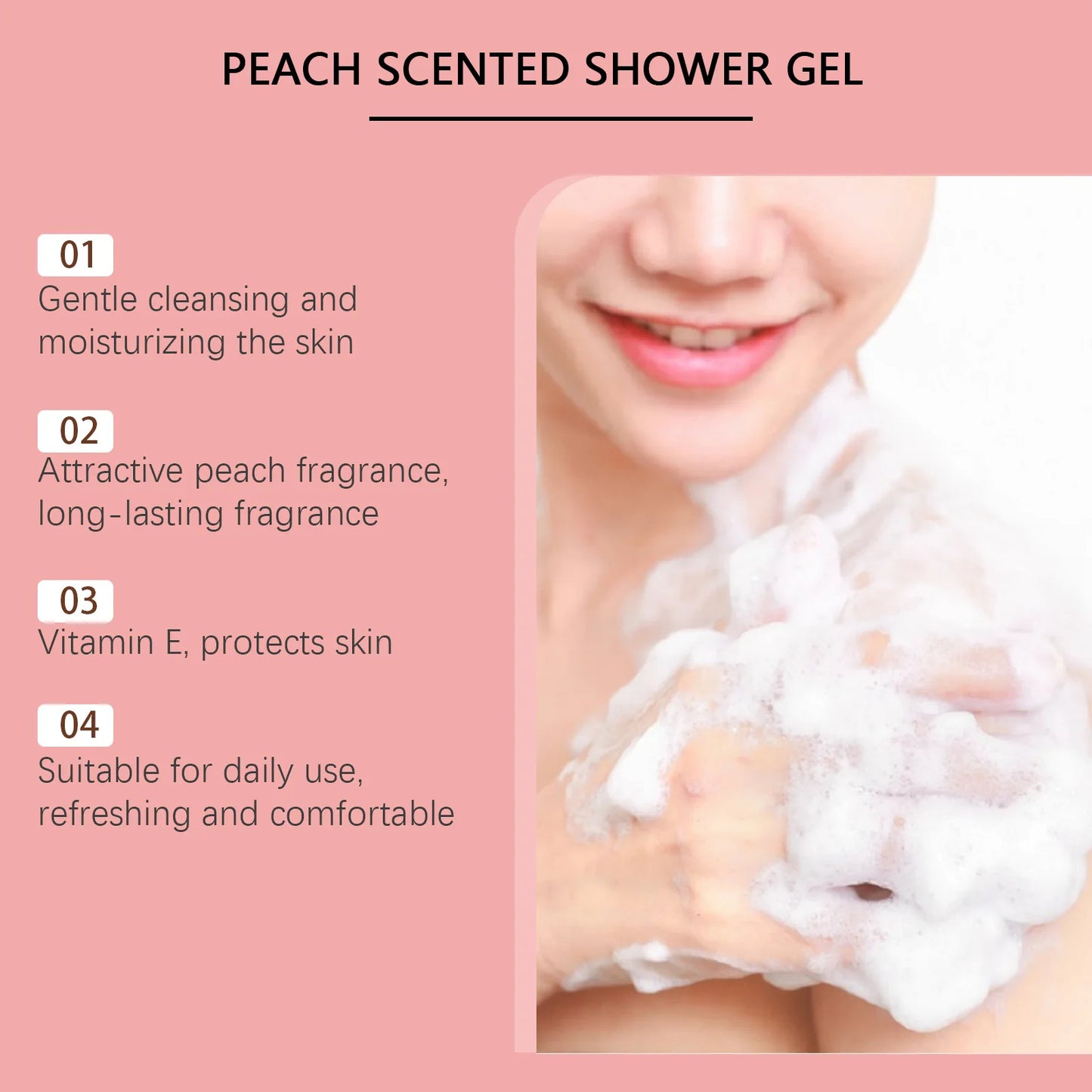 Fragrant Shower Gel Body Wash Perfume Long Lasting Fragrance Deep Cleansing Moisturizing Refresh Smooth Exfoliating Bath Lotion