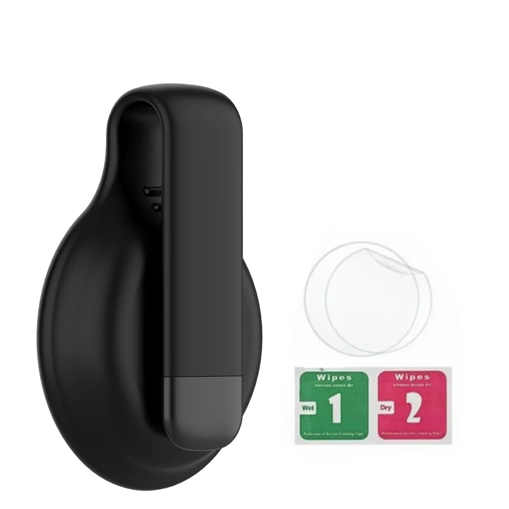 Silicone Steel Clip Compatible with Apple AirTag - Protective Silicone Clip for Tracker Protect Keychain Silicone Cover