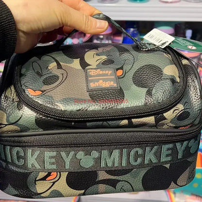 Genuine Australian Smiggle Schoolbag Cute Army Green Mickey Student Children's Large Capacity Backpack Meal Bag Student Gift