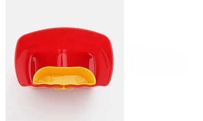 Portable Plastic French Fries Cup Snack Organizer Food Grade PP Salad Cup Square Salad Bowl