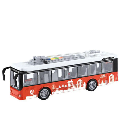High-quality school bus toy car model large sound and light double-decker bus simulation car toy children's gift