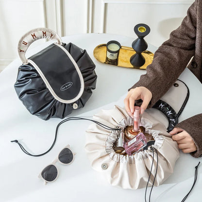 Travel Toiletry Makeup Bag   Drawstring Waterproof Large Capacity Portable Storage Bag