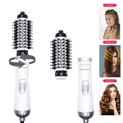 Automatic Rotating Hot Air Brush 2 In 1 360 Degree Curling Iron Hair Dryer Brush Hair Salon Equipment One Step Hair Dryer Comb