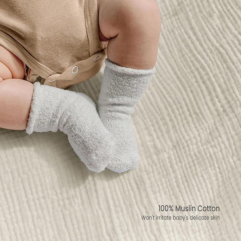 Muslin Changing Pad Cover for Girls Boys Ultra Soft Breathable Cotton Newborn Infant Diaper Changing Table Sheet Set of 2