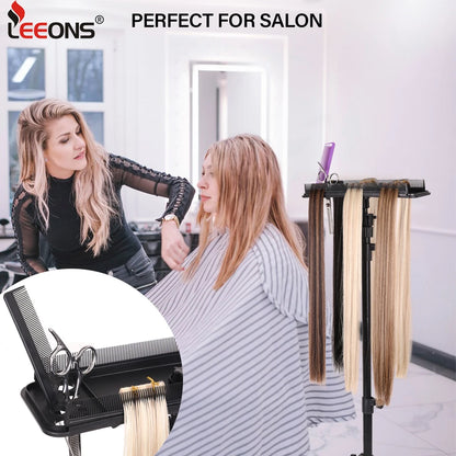 Hair Extension Holder Stand Wig Hair Tray Braiding Hair Rack Stand Hair Extension Tool Salon Extension Hair Tray For Hair Weft