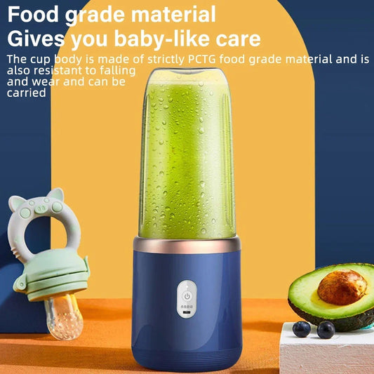 400ml Mini Electric Portable Juicer USB Rechargeable Travel Blender with Computer Blade Cup Blender Popular Fruit Juicer