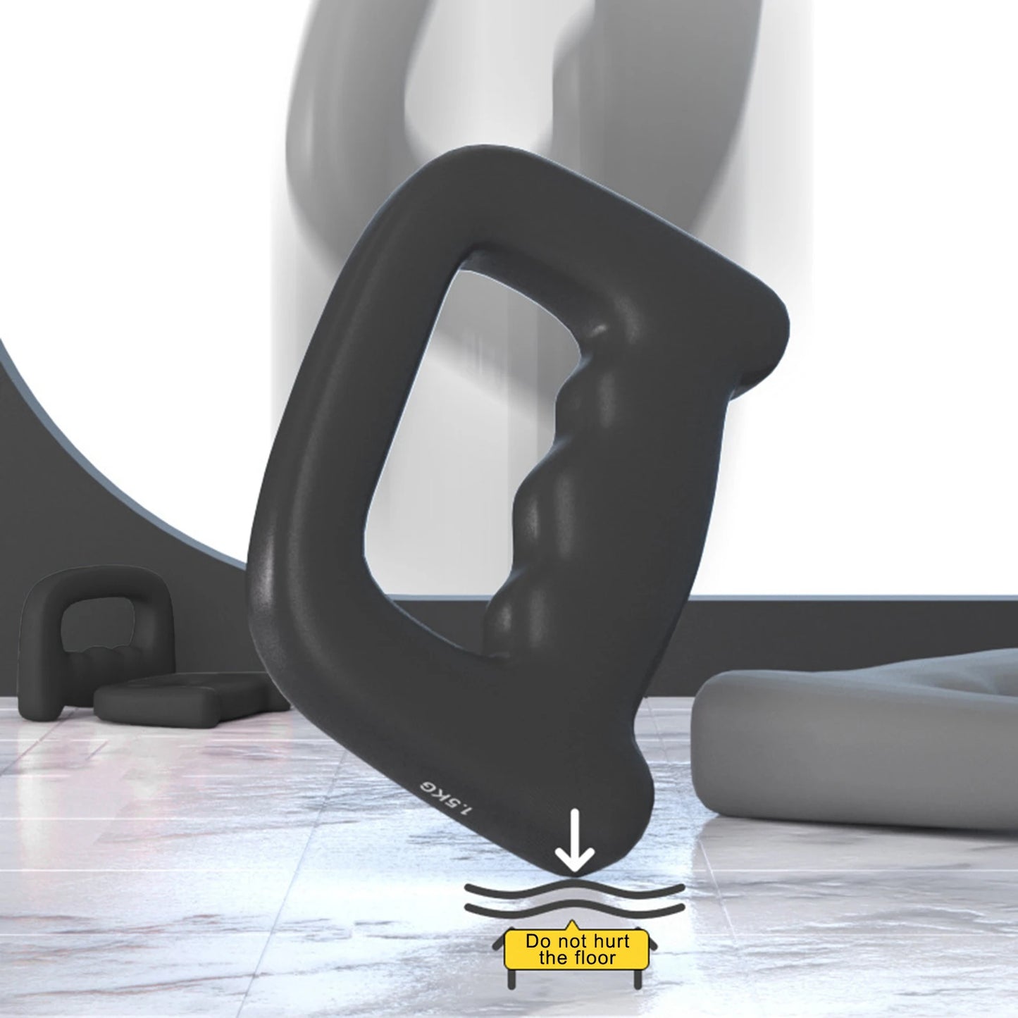 0.5/1/1.5/2kg Boxing Dumbbell 1Pc Portable Wrist Muscle Training D-shape Dumbbell Yoga Fitness Weight Bearing Sports Equipments