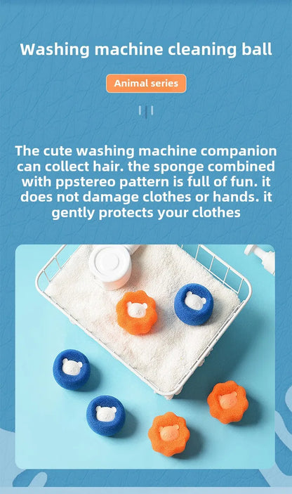 Washing Machine Lint Catcher Reusable Pet Hair Remover Ball Laundry Filter Wool Fur Collector Home Cleaning Essential