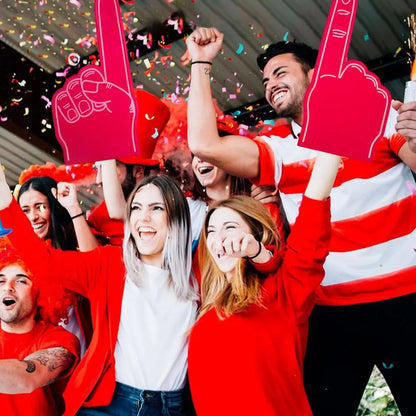 Foam Finger Universal Large Foam Hand Sports Cheerleading Props Sports Favors Cheering Palm Party Props Finger for Sports Events