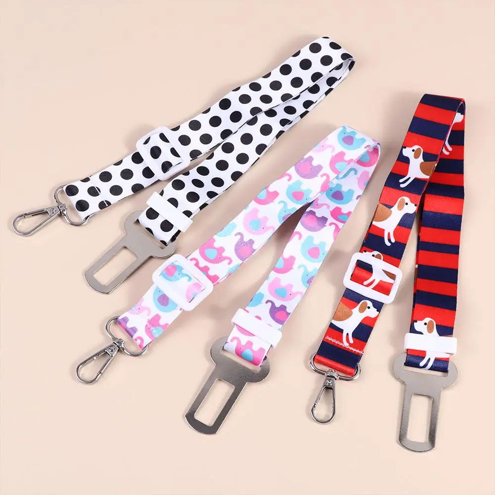 Small Medium Dogs Pet Products Cat Harness Leash Outdoor Accessories Dog Car Seat Belt Travel Clip Seatbelt Pet Travel Supplies