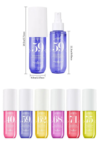 Body fragrance spray Fresh air Scent Long Fruity Non-irritating Portable Liquid Perfume Moisturizes Skin For Men And Women 90ml