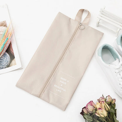 Travel Storage Bag Shoes Travel Packing Cubes Underwear Sundries Finishing Multifunctional Waterproof Portable Zipper Shoe Bag