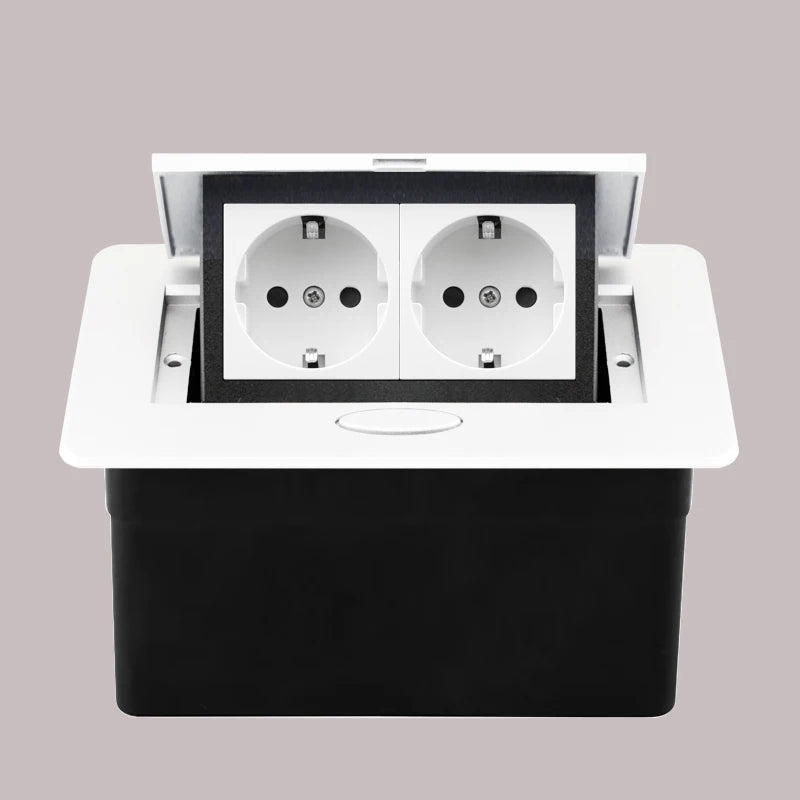 220V Desktop Power Socket Pop-up Hidden Socket EU Socket Built-in Socket With Dual USB Interface And type-C Interface