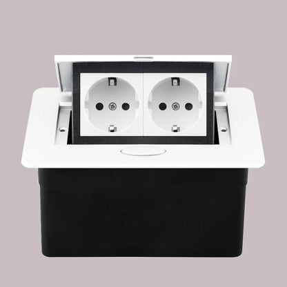 220V Desktop Power Socket Pop-up Hidden Socket EU Socket Built-in Socket With Dual USB Interface And type-C Interface