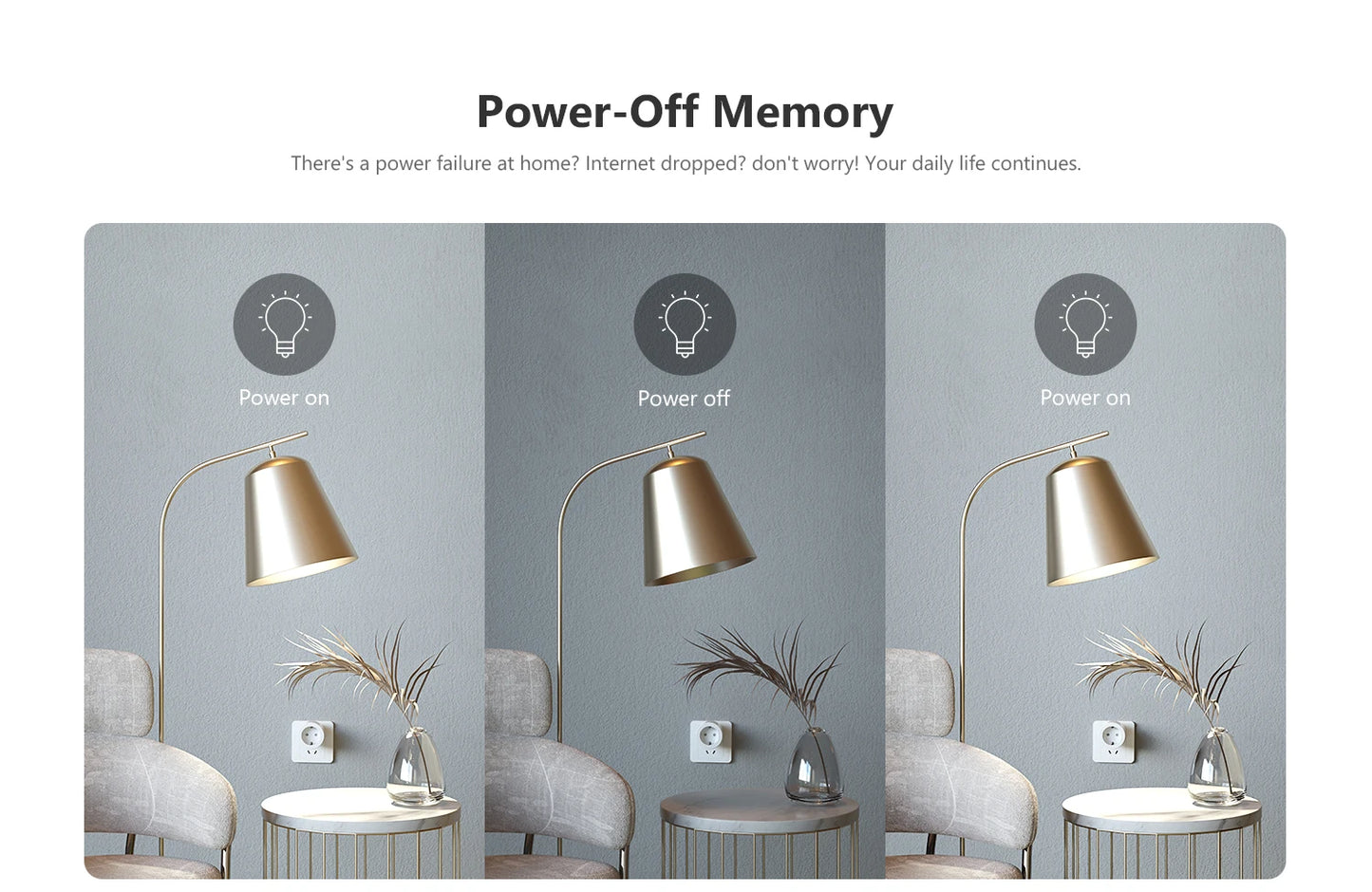 IMOU CE1 Smart Socket EU Smart Plug With Power Energy Monitoring Remote Control Voice Control Support Alexa Assistant 220-240V