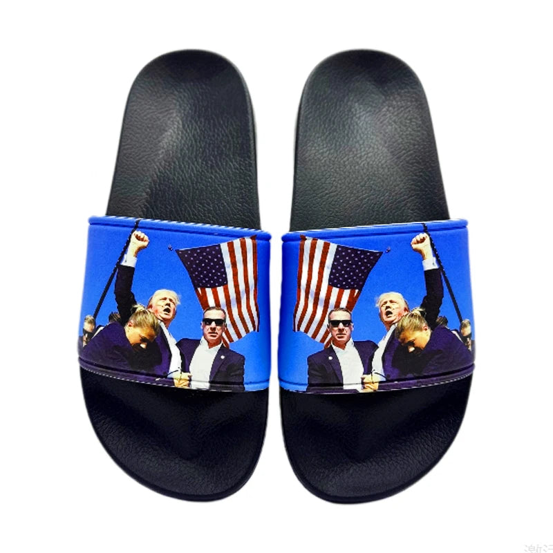 Trump Slippers Living Room Slippers for Men Original Brands Shoes Male Shoes Sneakers Comfortable Man Sandal Adult Men's Sandal