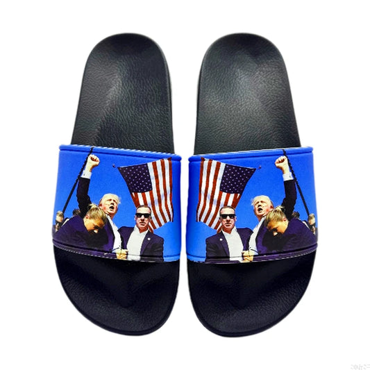 Trump Slippers Living Room Slippers for Men Original Brands Shoes Male Shoes Sneakers Comfortable Man Sandal Adult Men's Sandal