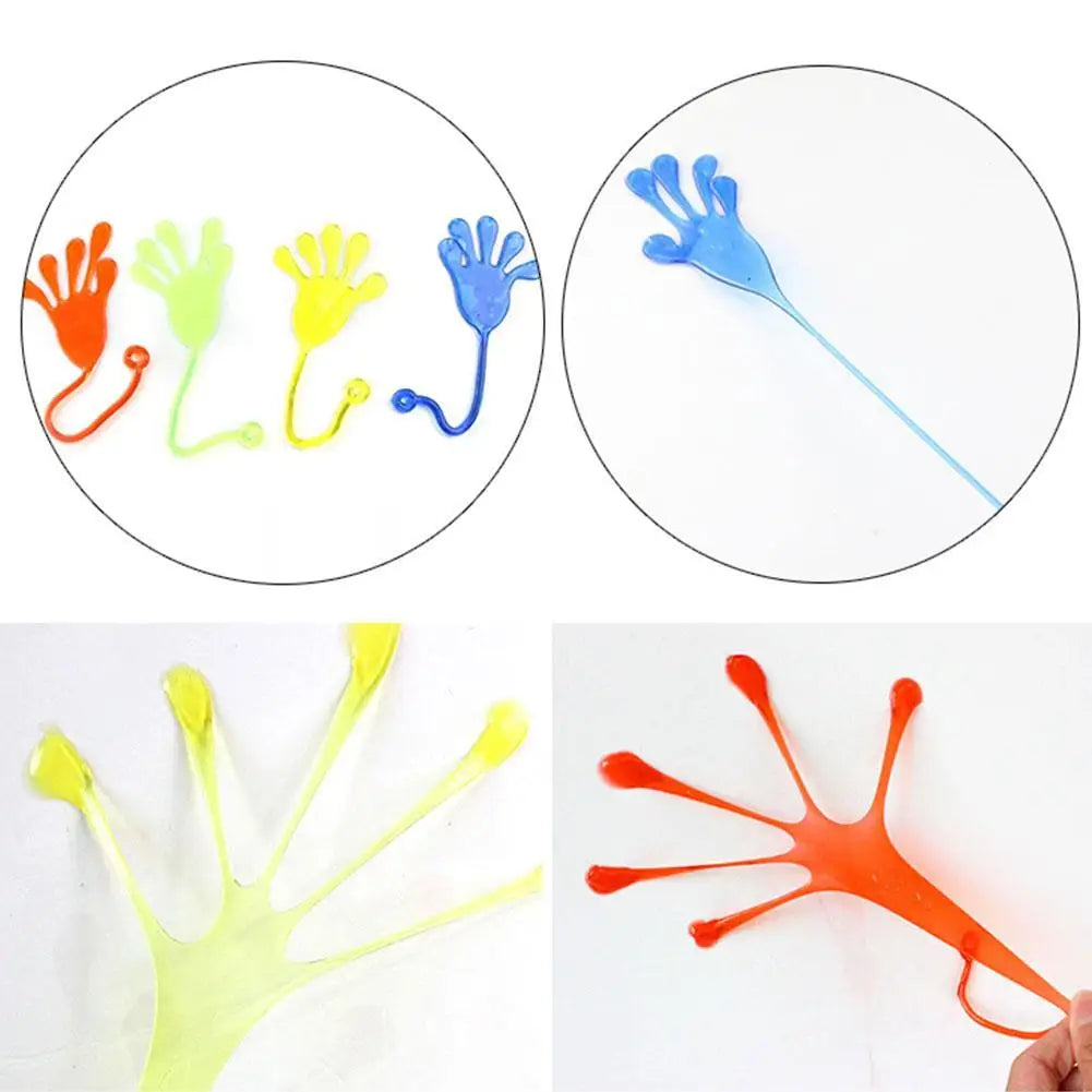 Novelty Kids Sticky Palm Toys Puzzle Climbing Wall Palm Decompression Sticky Hand Toys Elastically Stretchable Sticky Palm