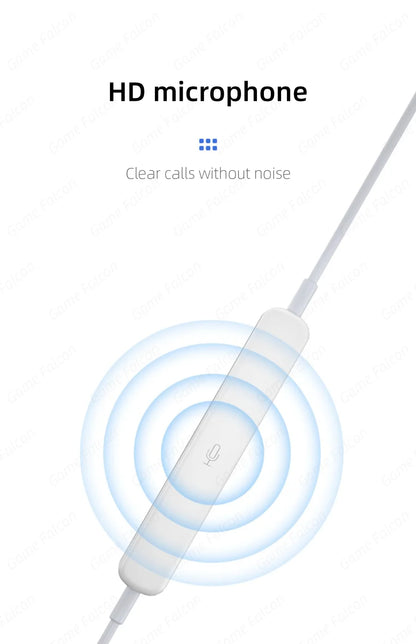 Type C Wired Headphone For Iphone 15 Pro Max Xiaomi Mi Lite 3.5MM Earphone For Samsung Huawei Redmi Phone Ipad Earbud Headset