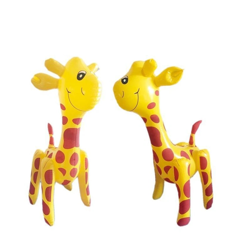 Children's Inflatable Toys Stall Toys PVC Leather Balloon Water Toys Dinosaur Tiger Pig Cat Rabbit 1PC