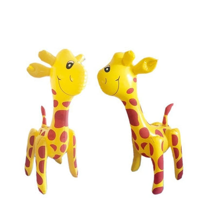 Children's Inflatable Toys Stall Toys PVC Leather Balloon Water Toys Dinosaur Tiger Pig Cat Rabbit 1PC