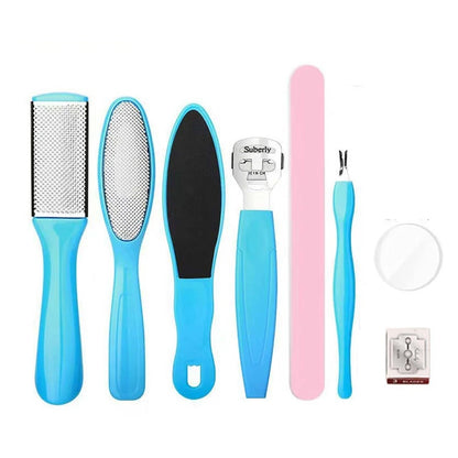 Professional Pedicure kit 10 In 1 Stainless Steel Pedicure Tools Set Foot Rasp Peel Callus Dead Skin Remover Feet Care Pedicure