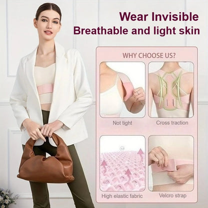 Back Straightener Posture Corrector Women Men Upper Back Brace Posture Belt Relief Scoliosis Suppor Back Harness Posture