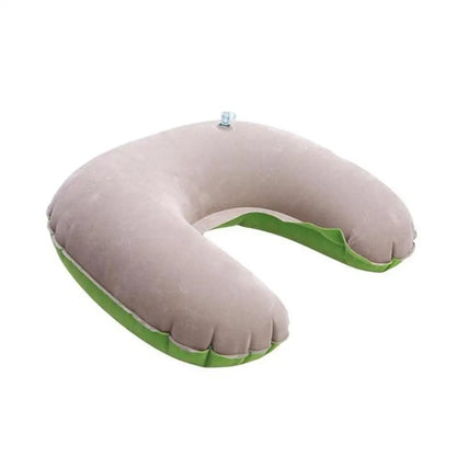 Inflatable Pillow U Shape Travel Neck Support Lightweight Airplane Sleep Camping Outdoor Pillows TPU Ergonomic Anti Leak