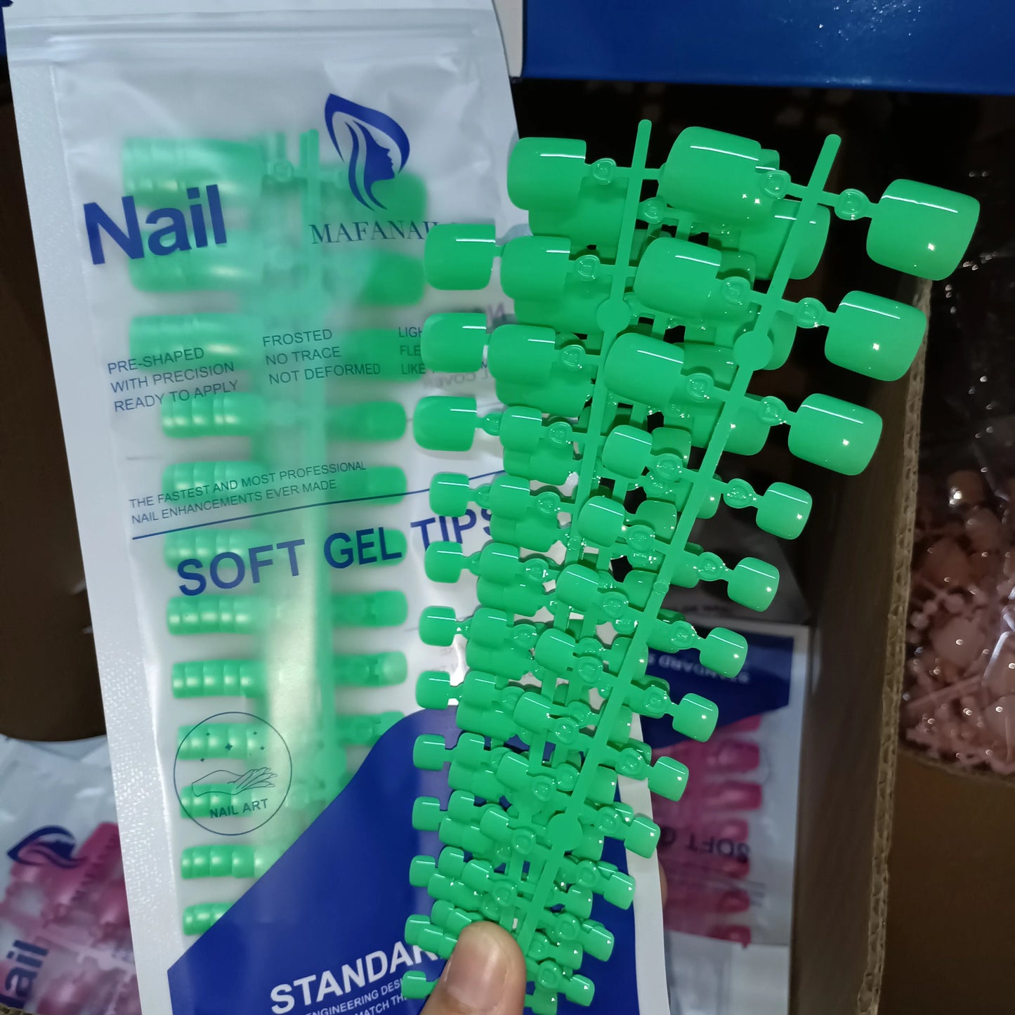 120pcs Square ToeNail Tips - Short French Tip Press On Toenails Pink Soft Gel Toe Nail Tips Full Cover Fake Toe Nail Extensions