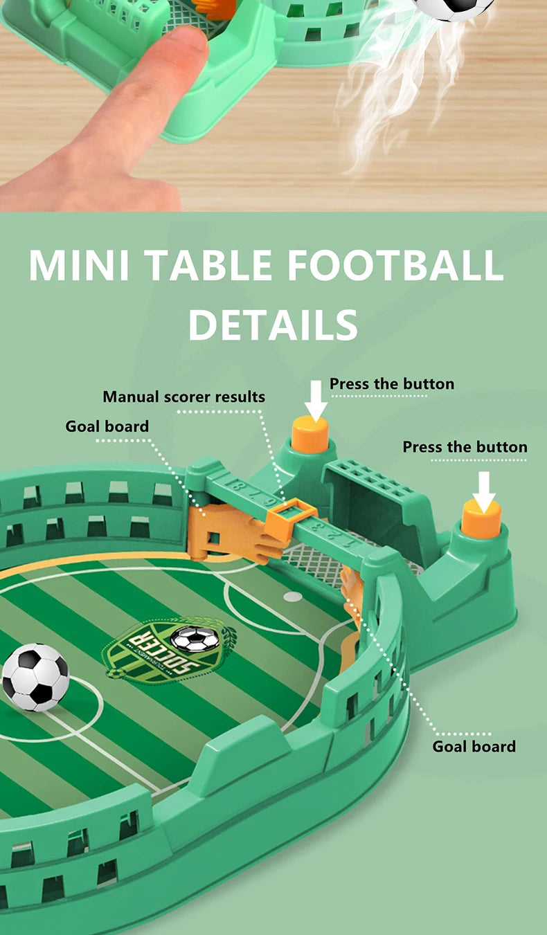 Football Table Mini Tabletop Interactive Game, Soccer Tabletops Competition Sports Games Desktop Catapult Toys for Family Game
