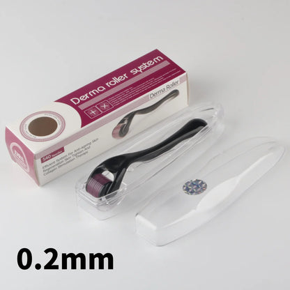 540 Derma Roller for Hair Beard Regrowth 0.2/0.25/0.3mm Titanium Needles Anti Acne Remove Wrinkles Skin Care Roller