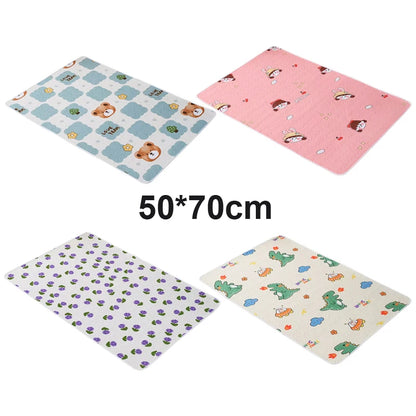 Waterproof Newborn Changing Mat Bear Baby Changing Pad for Crib Stroller Portable Infant Toddler Baby Diaper Changer 50*70cm