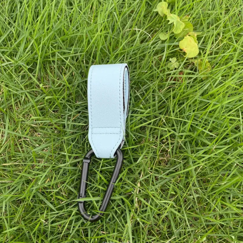 Baby Stroller Hook Fashion PU Leather Adjustable Pram Hook Cart Organizer Diaper Bag Hanger Children Boy Girl Travel Accessories