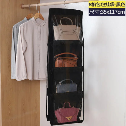 Bag Storage Hanging Handbag Organizer Wardrobe Closet Storage Transparent Three-dimensional Storage Box Home Organization