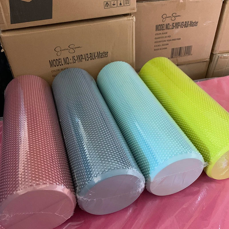Extended 90cm  EVA Foam Roller Me Pattern Yoga Massage Sti Fitn Exercise Muscle Relaxation Roller