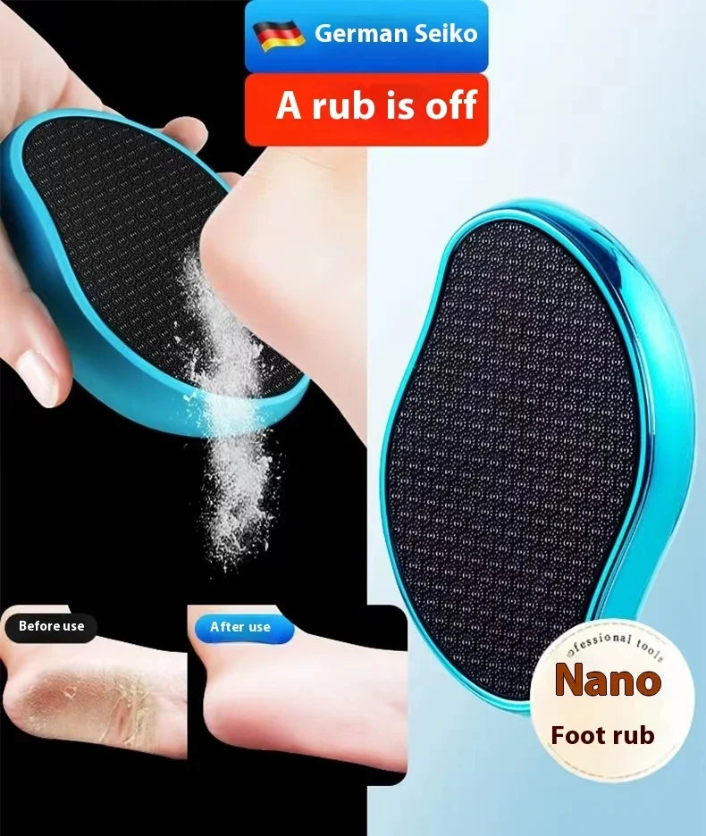 Foot grinder to remove dead skin foot rubbing board grinding calluses nano glass foot scrubber repair foot scraping heel tool