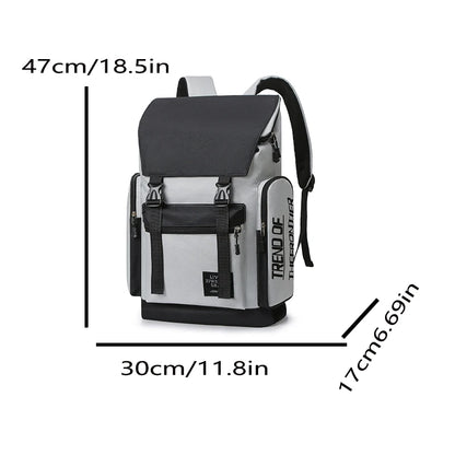 Large capacity backpack, men's backpack, men's leisure travel bag, computer backpack, middle school student, college student