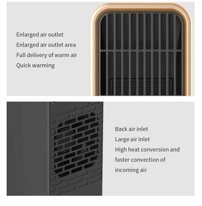 Electric Home Heater 500W/220V PTC Ceramic Electric Heaters for Room Sheet Portable House Heating Foot Hand Warmer