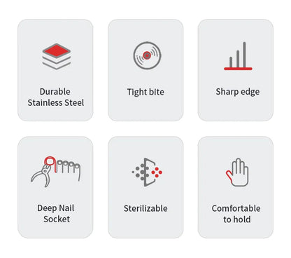 Stainless Steel Nail Scissors Dead Skin Cuticle Remover Nail Clippers Ingrown Toenail Foot Care Tool Eagle Beak Plier