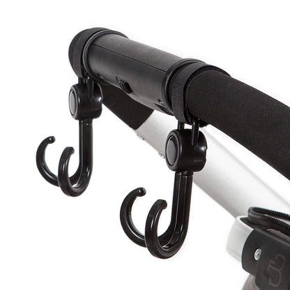 2Pcs/Set Hooks For Stroller Car Shopping Cart Hooks Baby Stroller Accessories Rotate 360 Degree Hook Pram Organizer Bag Hanger