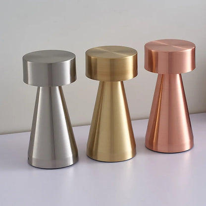 LED Touch Table Lamp Desktop Night Light Rechargeable Cordless Decor Lamp for Restaurant Hotel Bar Bedroom Bedside Light Lamp