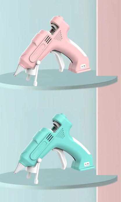 Cordless Hot Melt Glue Gun Child Hand Crafts Home DIY Repair Use 7mm Glue Stick Wireless Glue Gun