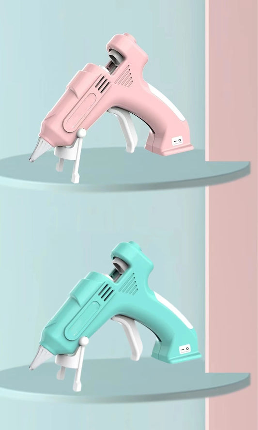 Cordless Hot Melt Glue Gun Child Hand Crafts Home DIY Repair Use 7mm Glue Stick Wireless Glue Gun