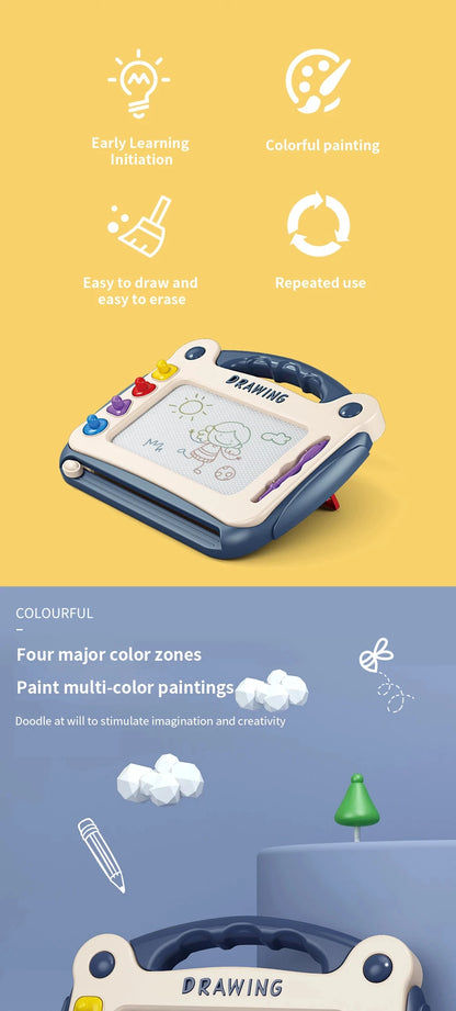 Magnetic Drawing Board Colored Graffiti Magic Eraser Drawing Board Children's Graffiti Board Art Early Education Drawing Toy