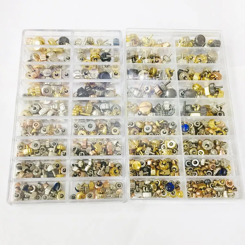 160pcs/Box Watch  Spare Parts, Silver Bronze Copper Assorted Watch