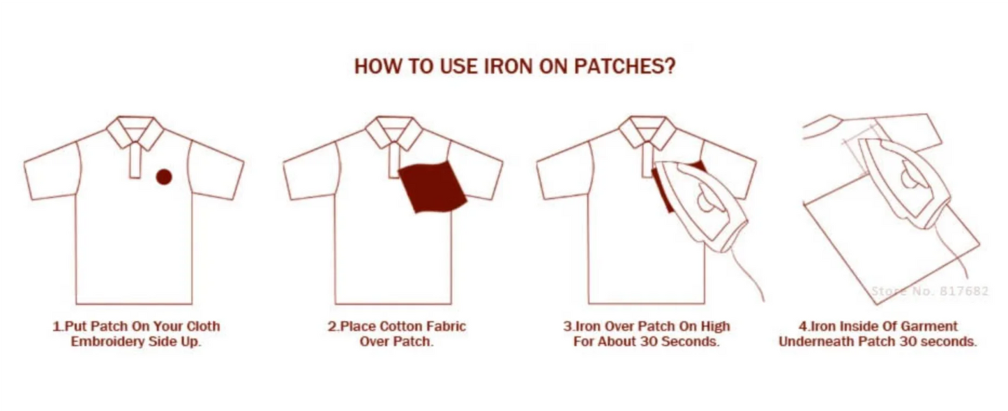 SKA Patches Embroidered Applique Sewing Label Clothes Stickers Apparel Ornament Badge Patch