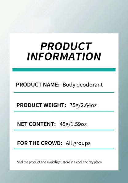 Men Sandalwood Deodorant Stick Anti Sweating Keep Drying Lasting Fragrance Remove Armpit Odor Underarm Refresh Sticks Refresh